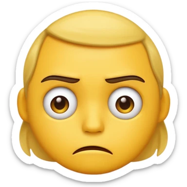 Hell no emoji sticker