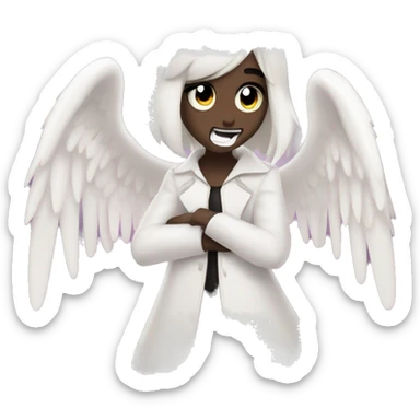 angel dust from hazbin hotel sticker