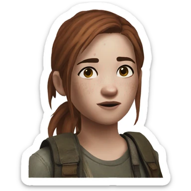Ellie the last of us sticker