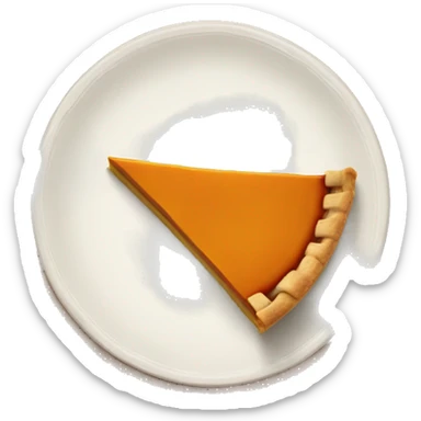 Pumpkin pie slice sticker