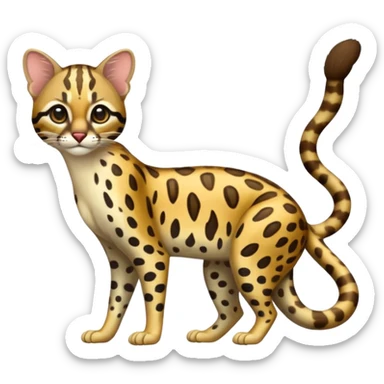 Margay, full body sticker