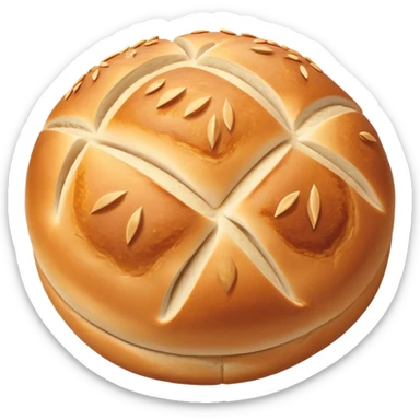 Gourmet sourdough bread round sticker