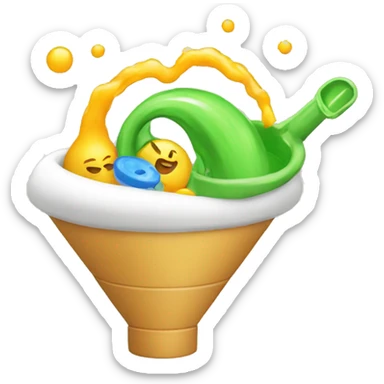 create an emoji of a marketing funnel sticker