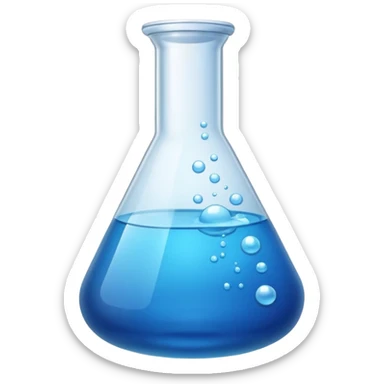 chemistry and lab work icon sticker