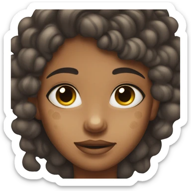 Hyperpigmentation girl sticker