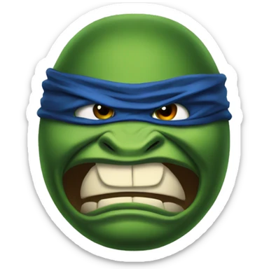 ninja turtle angry sticker