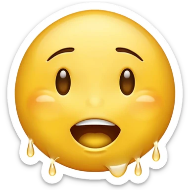 laughing crying emoji with big tears sticker