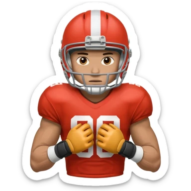 American Football player stuff arm block sticker