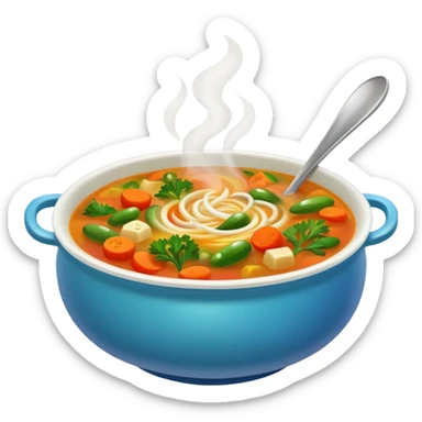 yummy soup sticker