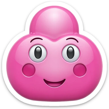 zoom pink icon sticker