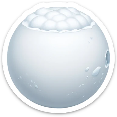 snowball gets bigger while it's rolloing down sticker