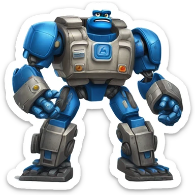 Cookie Monster Auto-Bot:
Crunchload
A bulky blue Autobot with a massive mouthplate and powerful arms. Crunchload can crush obstacles with his “chomper jaws” and transform into an armored transport truck for carrying supplies—or cookies! sticker