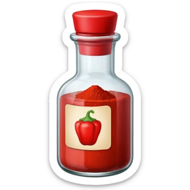 bottle of paprika sticker