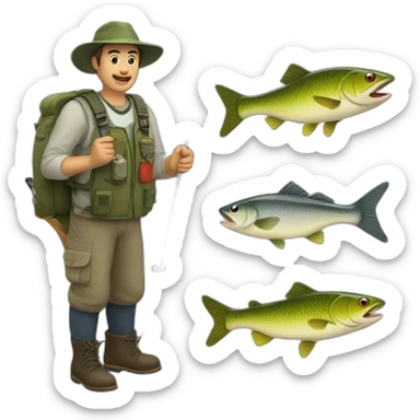 fishing sticker