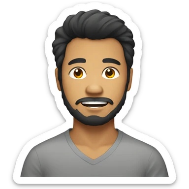 Hairy Filipino guy   sticker