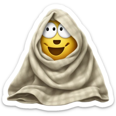 happy pepper in blanket sticker