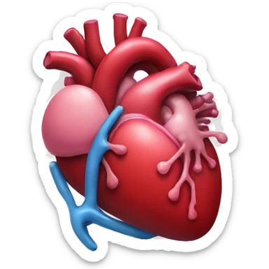 heart organ sticker
