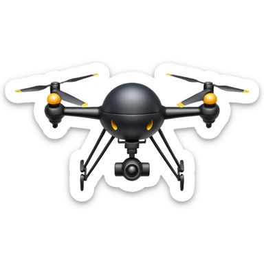 Drone kamikaze avec une bombe sous lui sticker