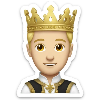 white Prince  sticker
