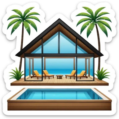 pool house sticker
