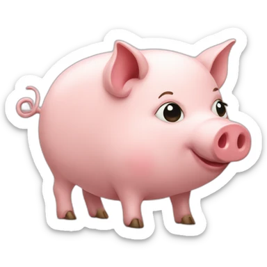 pig donate cash sticker