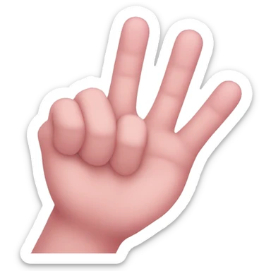 Pinky fingers interlocked sticker