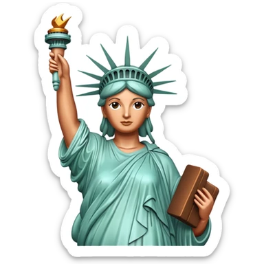Statue of Liberty landmark sticker