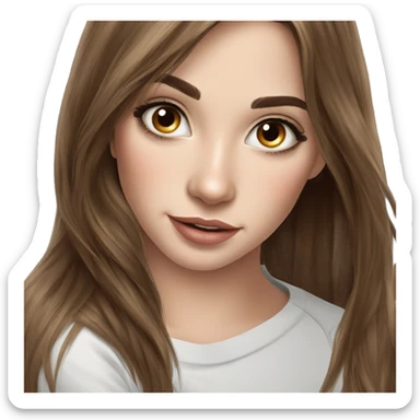 warm smile portrait portrait sticker