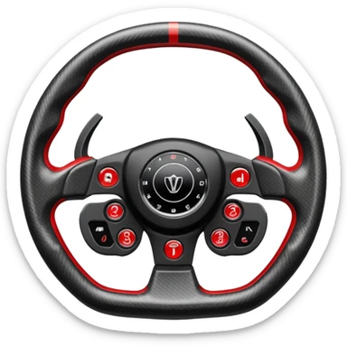 F1 steering wheel sticker
