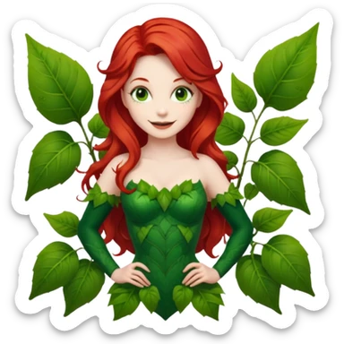 poison ivy standing sticker