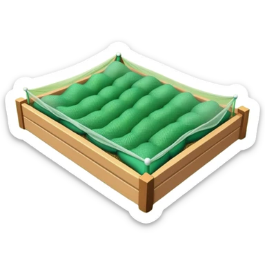 garden bed netting  sticker