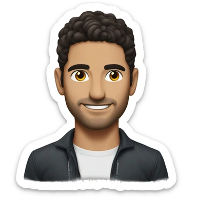 Manu Rios Fernandez Spanish Actor from Elite sticker