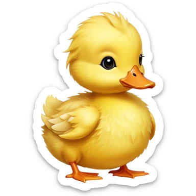 Baby duckling sticker