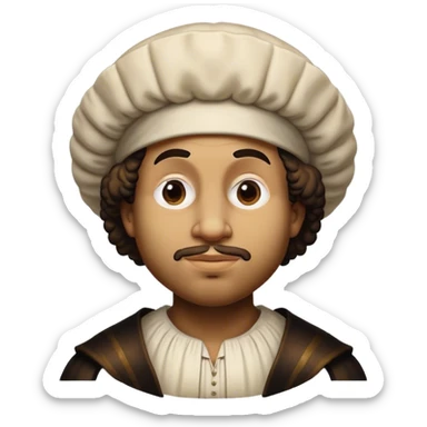 Cinematic Realistic Rembrandt Pop Culture Emoji, depicted with dramatic chiaroscuro reminiscent of the master, rendered with lifelike detail and moody historic lighting. sticker
