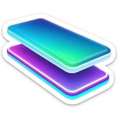 A futuristic experience bar filling up, glowing as it reaches the next level. The design features a sleek, digital progress bar with vibrant neon colors (blue, purple, or green), a gradient effect, and smooth animation-like highlights.  sticker