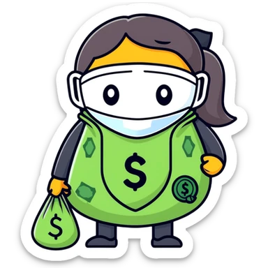 Robber emoji sticker