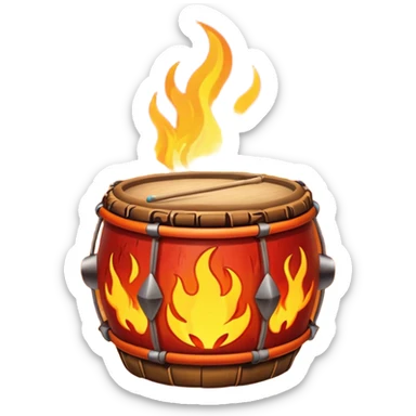 SHAMAN DRUM FIRE sticker