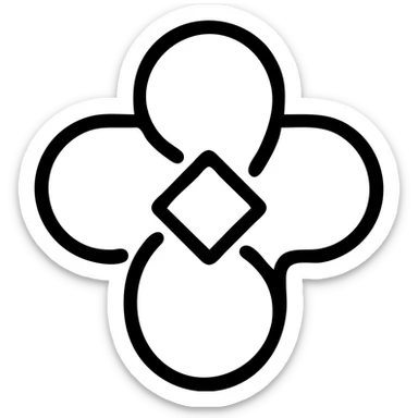 white ChatGPT logo icon, minimal style, suitable for Notion sticker