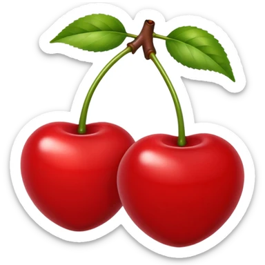 two cherries sticker