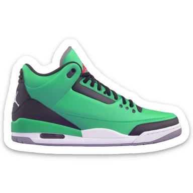 Air Jordan 3 Pine Green sneaker sticker