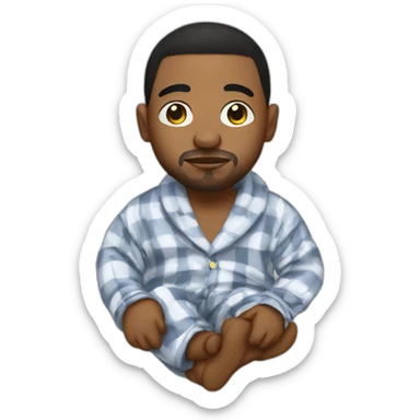 Naps the rapper in pajamas sticker