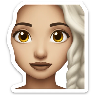 Khaleesi dark brown eyes sticker