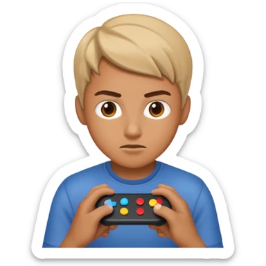 create a simple emoji that indicates that you are a single player when playing computer games sticker