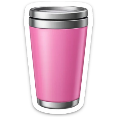 Pink tumbler cup sticker
