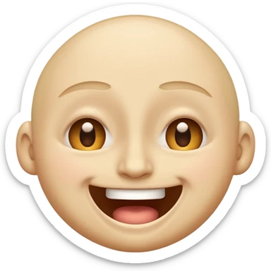 I want an overly excited face that says “I am so excited, I cannot contain. With eyes tightly squeezed closed together and a big grin emoji. Close their eyes  sticker