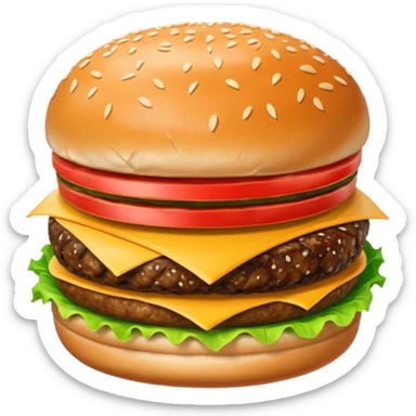 Minor burger sticker