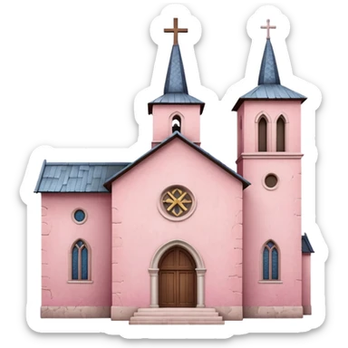 church pink sticker