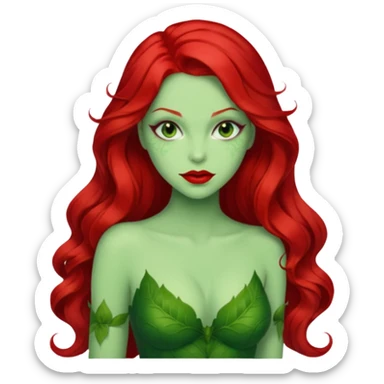poison ivy face sticker