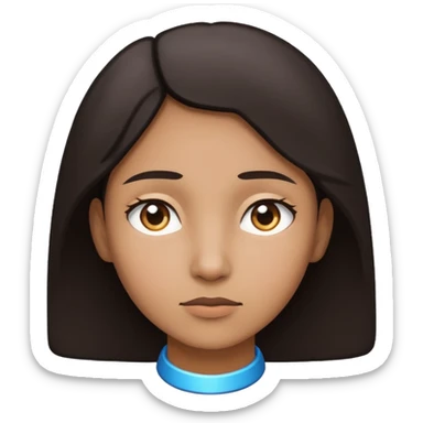 person gazing forward with hope, looking towards the future sticker