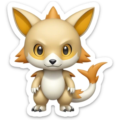 cute kawaii cool edgy futuristic Digimon-Fakemon-animal full body sticker